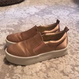 Marc Fisher Elise slip on sneaker pink satin